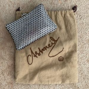 Rhinestone evening clutch.